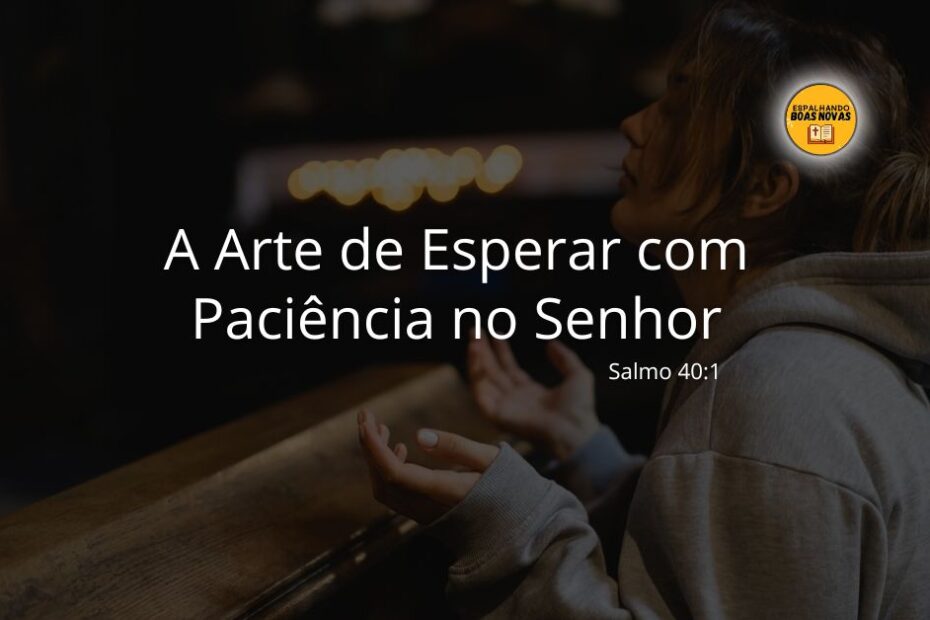 A Arte De Esperar Com Paciência No Senhor